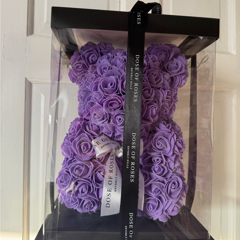 Dose of Roses Purple Teddy Bear